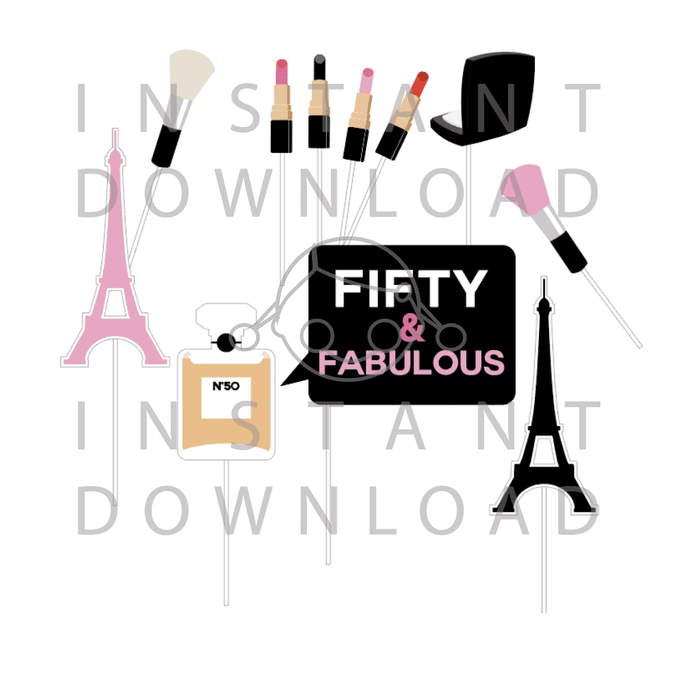 Paris Glam Squad – Instant Download Jpeg File