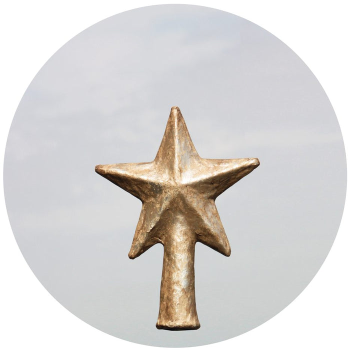 Antique Silver Star Tree Topper