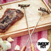 Smokin' Hot steak brander set on cutting board - personalized BBQ gift