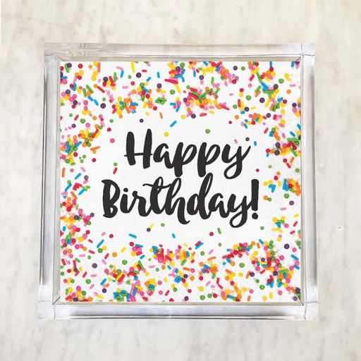 Happy Birthday Sprinkles Luncheon Napkins