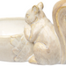 Close-up of a ceramic squirrel candy bowl