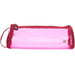 Stephanie Johnson Miami Pink transparent clear tube bag with pink patent trim and gold logo stud