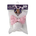 Super tall bunny set with pink bows in packaging on a white background