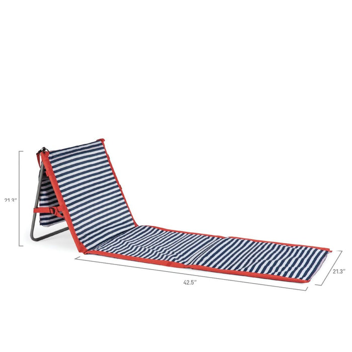 Blue Pinstripe Beachcomber Beach Mat