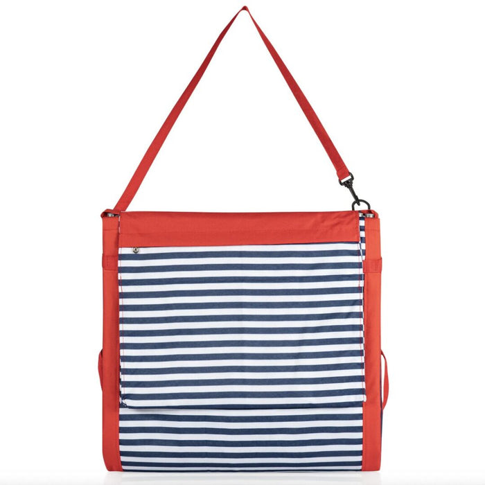 Blue Pinstripe Beachcomber Beach Mat