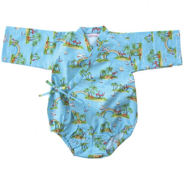 Palm Paradise Kimono Onesie