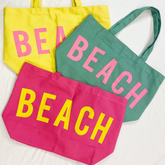 Oversized Beach Canvas Tote