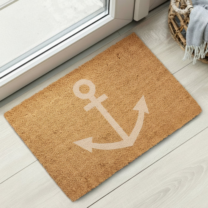 White Anchor Coir Doormat