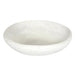 White resin bowl on a white background