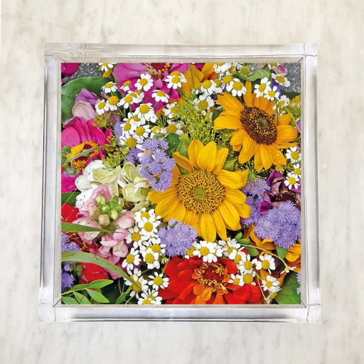 Flower Child Luncheon Napkins, sunflower napkins