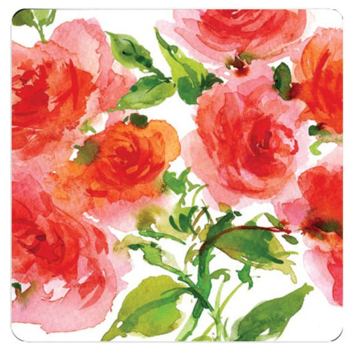 Wild Roses Dinner Paper Plates