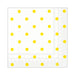 Yellow and White Polka Dot Cocktail Napkins