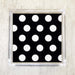 Black and White Big Dots Luncheon Napkins