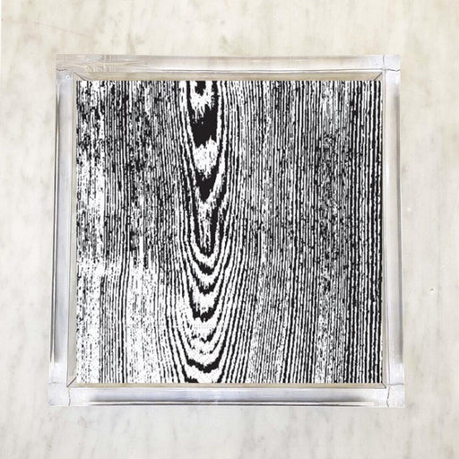 Woodgrain Black Luncheon Napkins 2 Packets