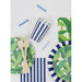 Green banana leaf tropical luncheon paper napkins, 6.5 x 6.5 inch, set of 2 packs
