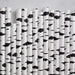 Birch wood print paper straws set of 23 — eco-friendly party supplies from Modern Lola