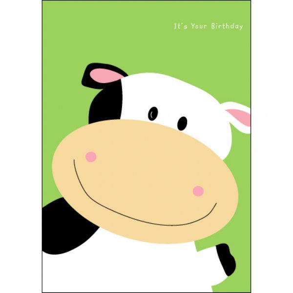 Birthday Party Greeting Card with colorful illustrated animal characters by Miya and Me