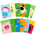 Birthday Party Greeting Card Collection set of 12 with colorful illustrated animal characters by Miya and Me