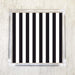 Narrow Black and White Stripes Luncheon Napkins