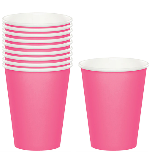 Pink paper cups 