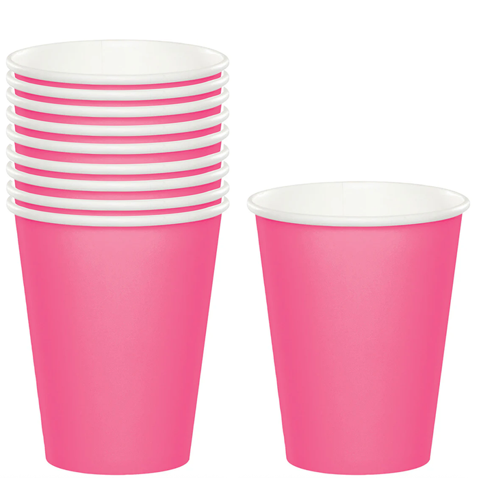 Pink paper cups 