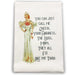 White cocktail towel with retro queen illustration and You Can Just Call Me Queen quote