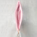 Inside view of pink beaded zipper pouch showing interior pocket and pink fabric lining