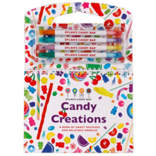 Dylan's Candy Bar Activity Book with markers – candy-themed kids activity set from Modern Lola