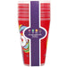 Red 14 oz reusable tumbler with rainbow lollipop POP print, Dylan's Candy Bar

