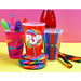 Dylan's Candy Bar lollipop tumbler set of 6, red reusable plastic cups, 14 oz