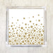 Metallic Bubbly Gold Polka Dot Luncheon Napkins