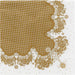 Gold lace luncheon paper napkins with elegant decorative border for weddings, anniversaries, parties, and special table settings.