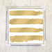 Gold Brush Stroke Stripe Luncheon Napkins