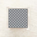 Metallic Silver and White Small Polka Dot Cocktail Napkins
