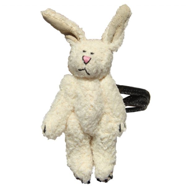 Handmade fluffy bunny ponytail band hair clip – girls hair accessory from Modern Lola