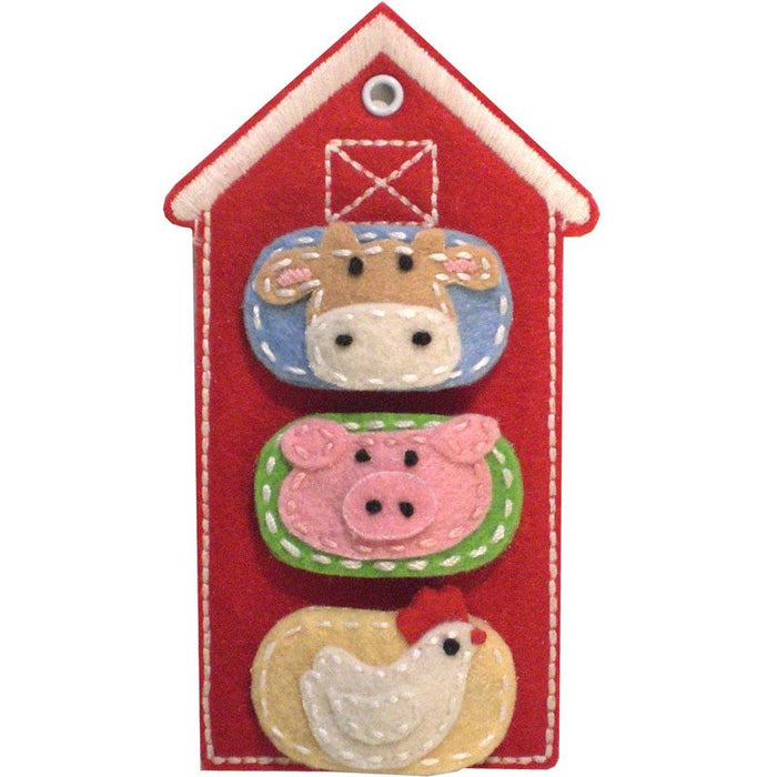 Felt hair clips holder