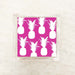 Hot pink and white pineapple cocktail paper napkins, 5 x 5 inch beverage napkins, set of 2 packs