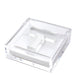 Clear acrylic cocktail napkin holder with monogram initial letter napkin weight