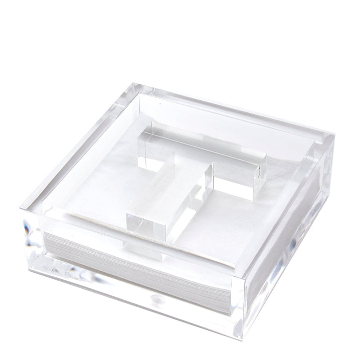 Initial Acrylic Cocktail Napkin Holder