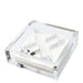Clear acrylic cocktail napkin holder with monogram initial letter napkin weight