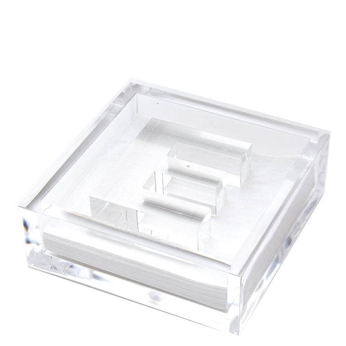 Initial Acrylic Cocktail Napkin Holder