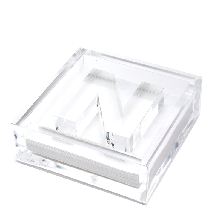 Initial Acrylic Cocktail Napkin Holder