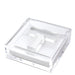 Clear acrylic cocktail napkin holder with monogram initial letter napkin weight