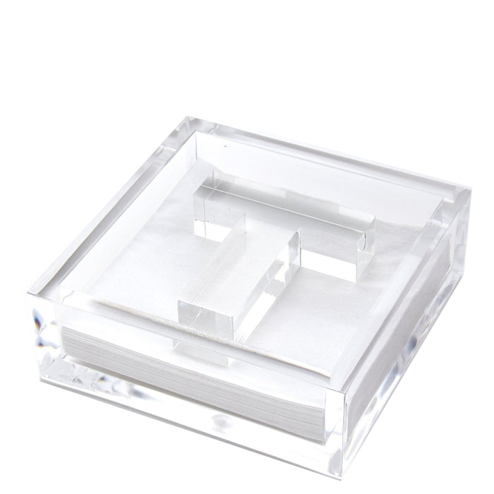 Initial Acrylic Cocktail Napkin Holder