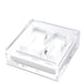 Clear acrylic cocktail napkin holder with monogram initial letter napkin weight