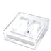 Clear acrylic cocktail napkin holder with monogram initial letter napkin weight