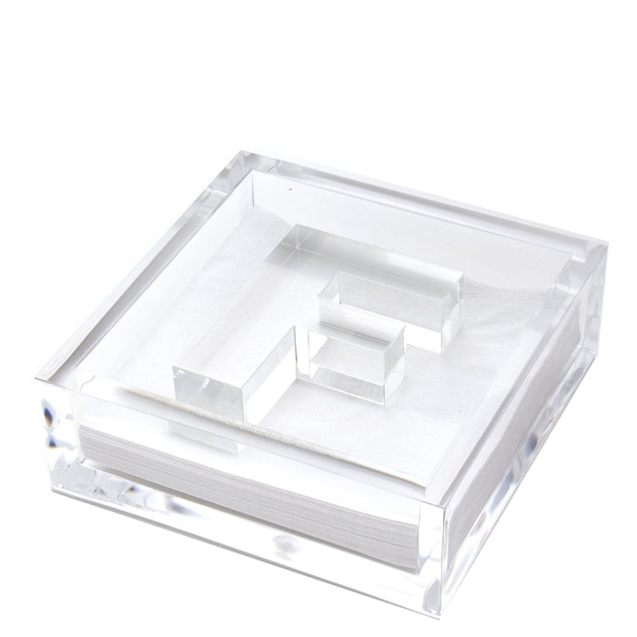 Initial Acrylic Cocktail Napkin Holder