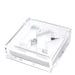 Clear acrylic cocktail napkin holder with monogram initial letter napkin weight