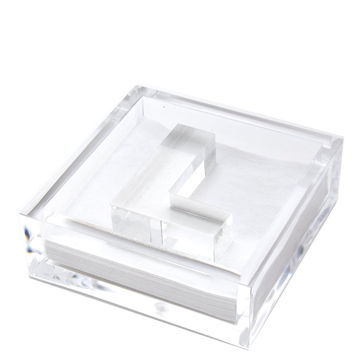 Initial Acrylic Cocktail Napkin Holder