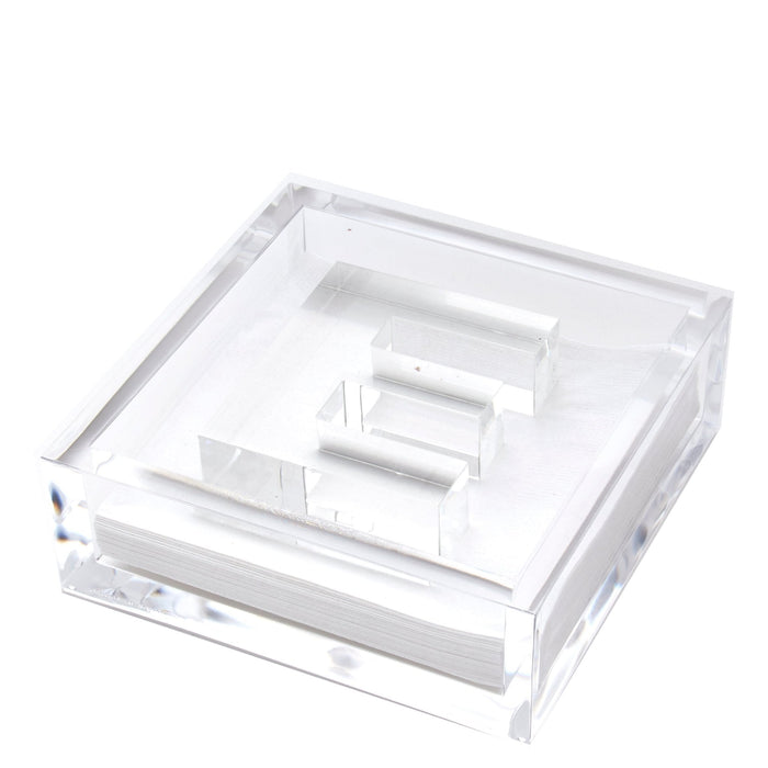 Initial Acrylic Cocktail Napkin Holder